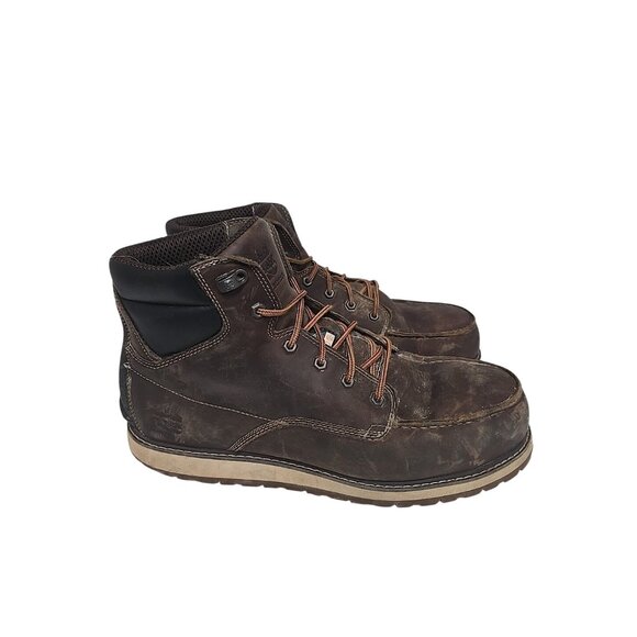 Timberland PRO Men's 6" Irvine ATCP Waterproof Wedge Boots A5NFT Brown Size 13W - Picture 2 of 8